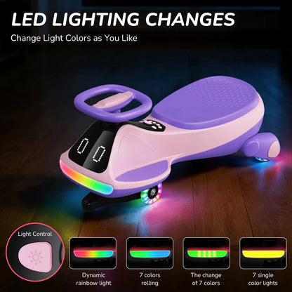 Complete Light-Up Music Ride Car