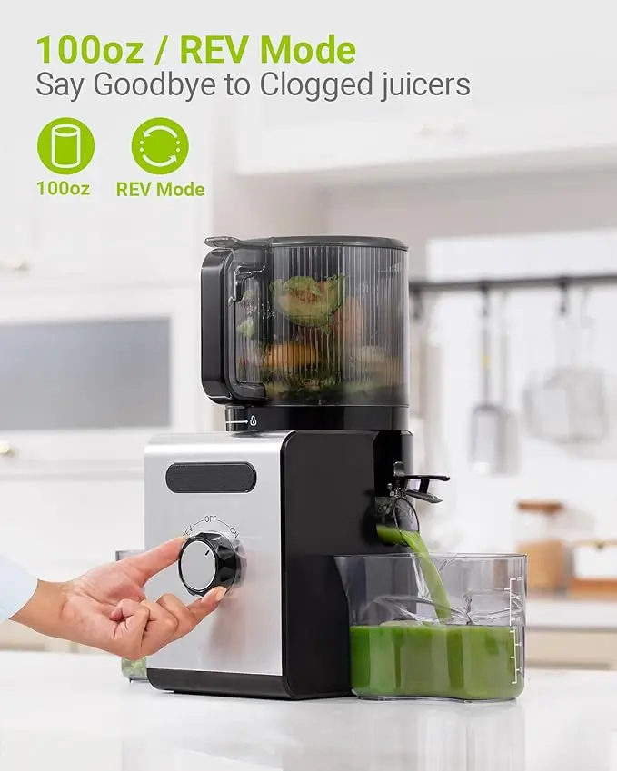 High Yield Slow Press Juice Extractor