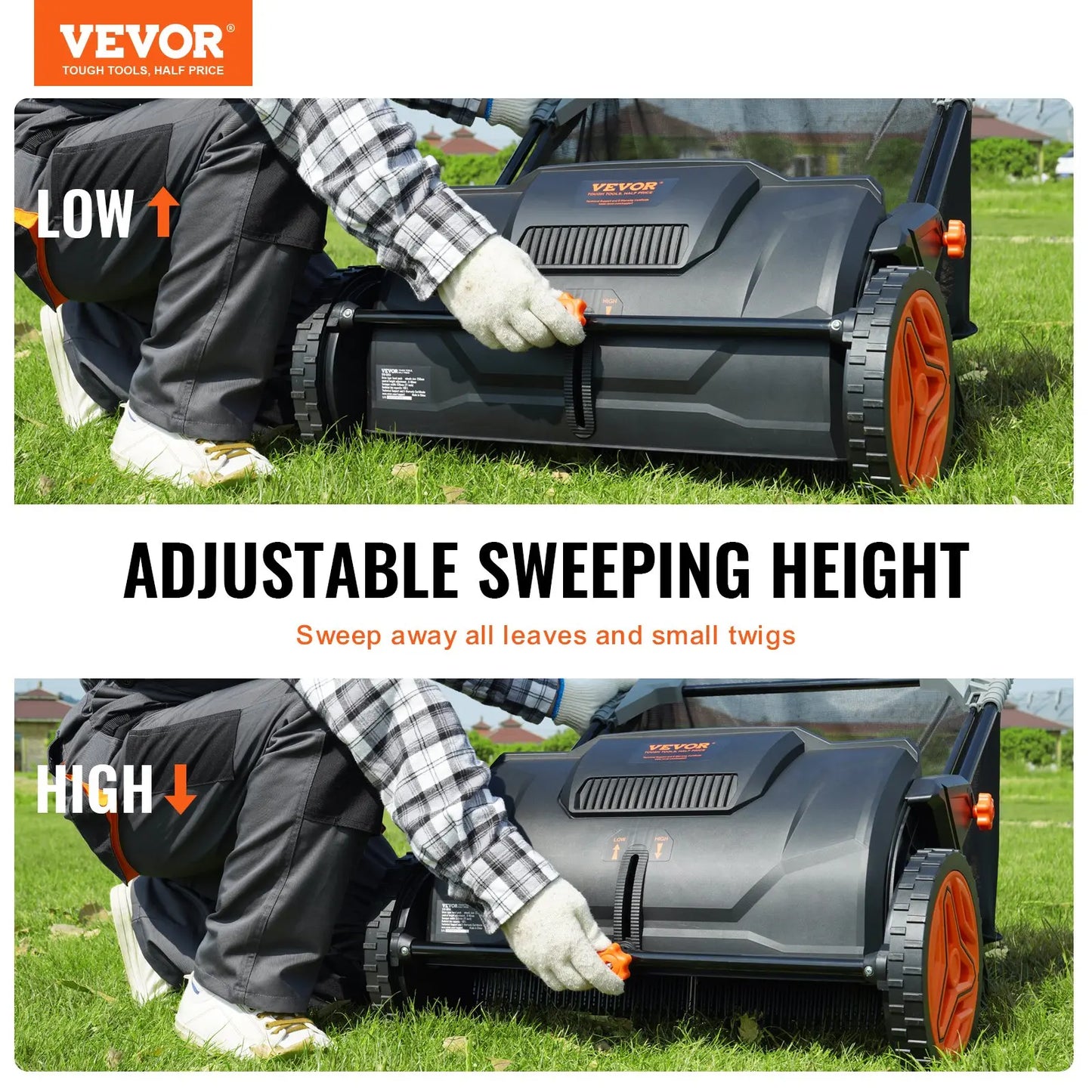 Advanced 21-Inch Lawn Cleanup Sweeper