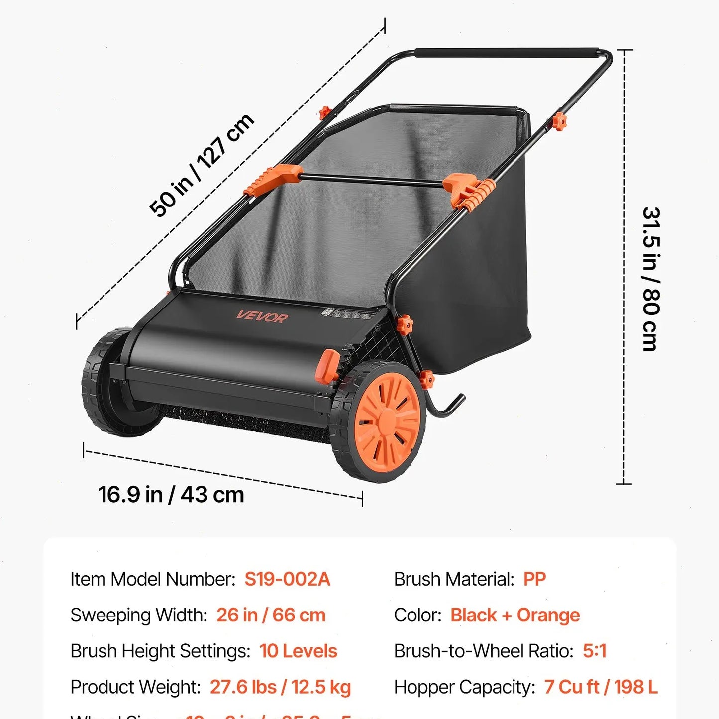 Advanced 21-Inch Lawn Cleanup Sweeper