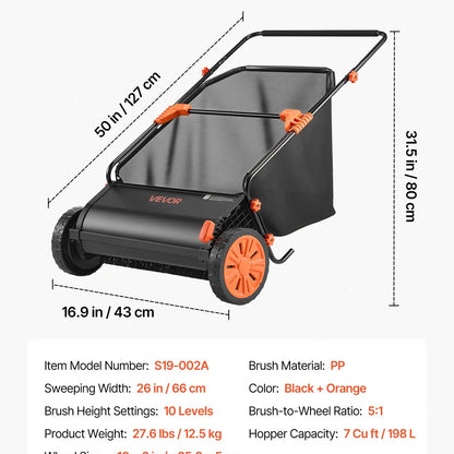 Advanced 21-Inch Lawn Cleanup Sweeper