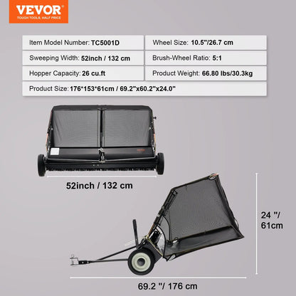 Advanced 21-Inch Lawn Cleanup Sweeper