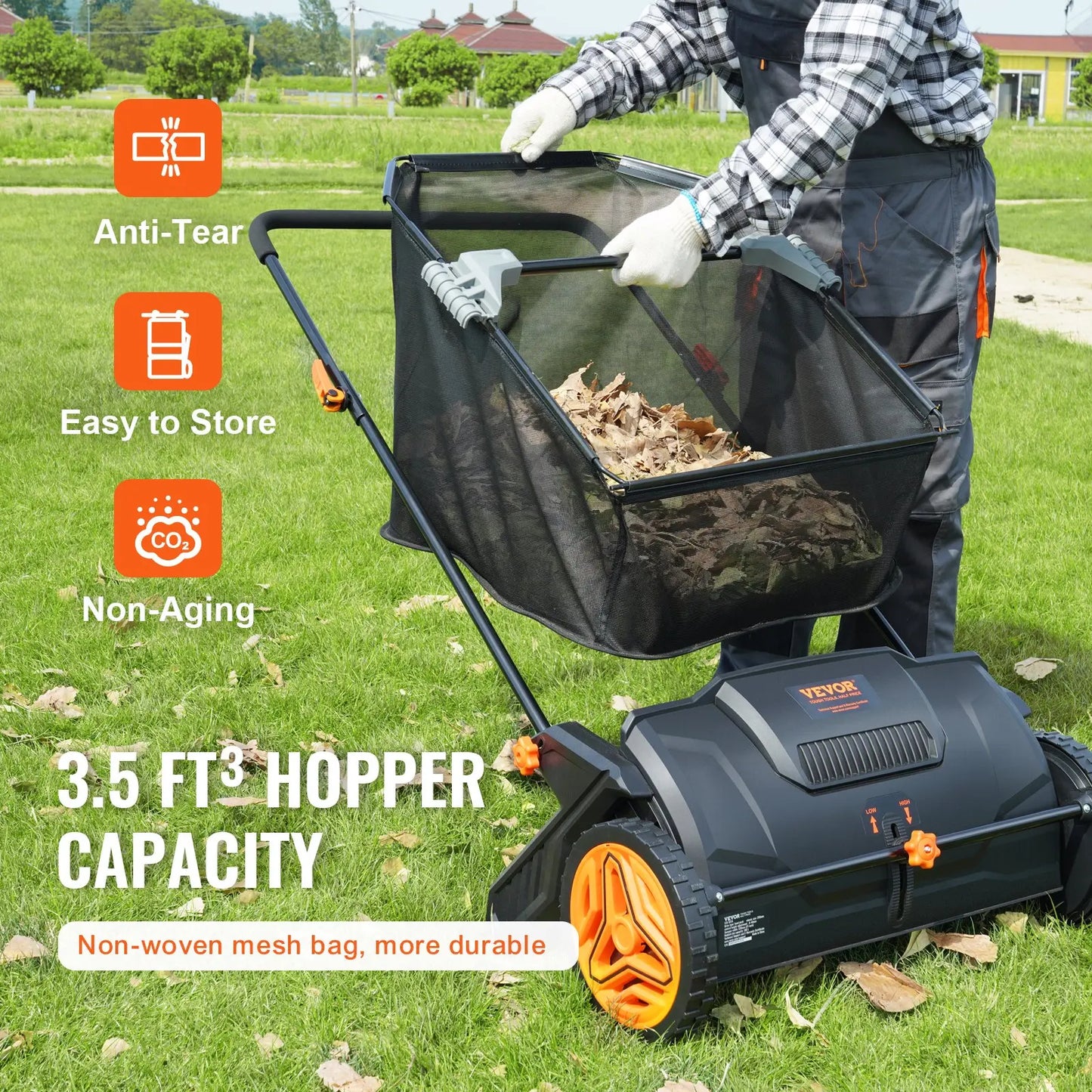 Advanced 21-Inch Lawn Cleanup Sweeper