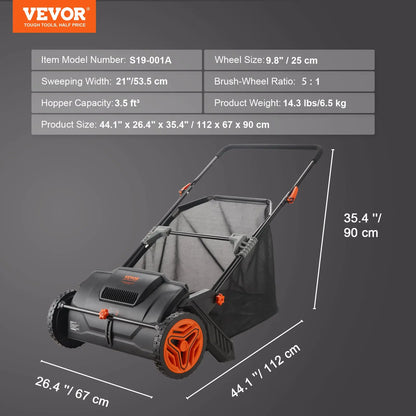 Advanced 21-Inch Lawn Cleanup Sweeper